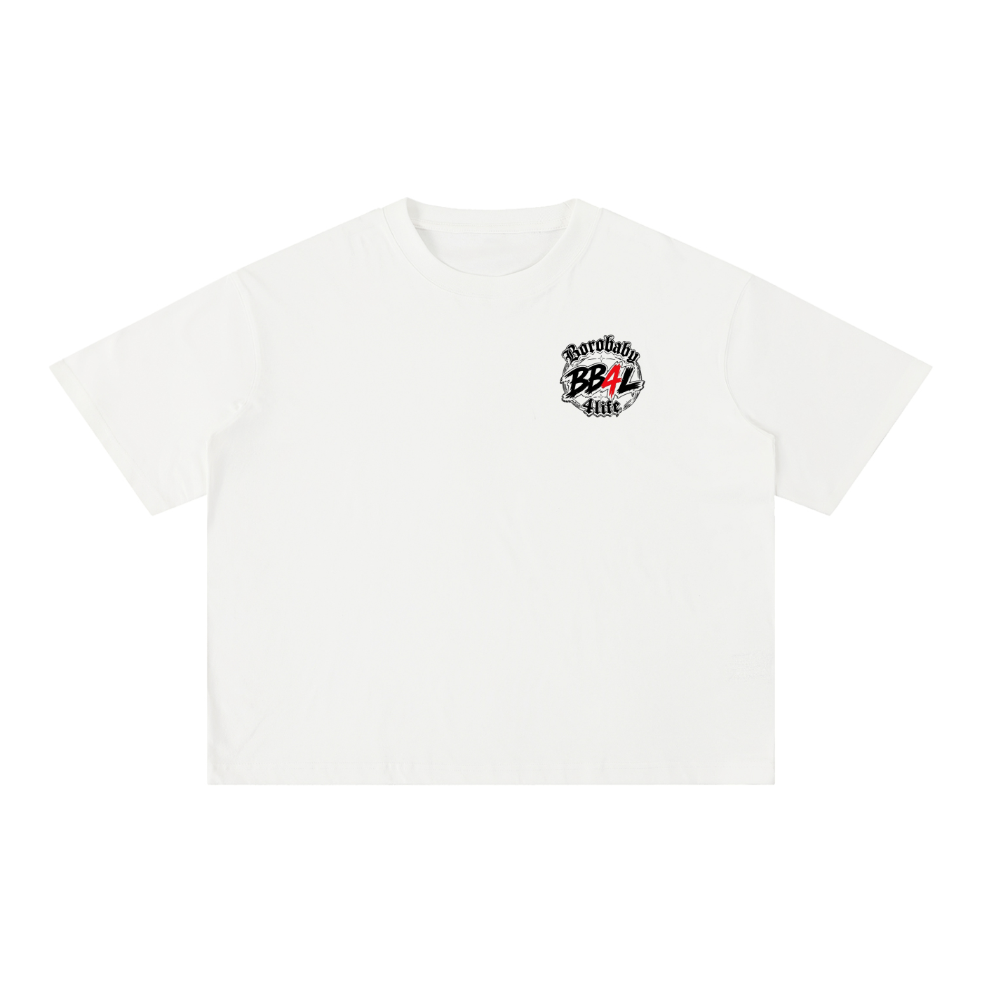 Mineral Wash “BoroBaby4Life” Boxy Cotton T-Shirt